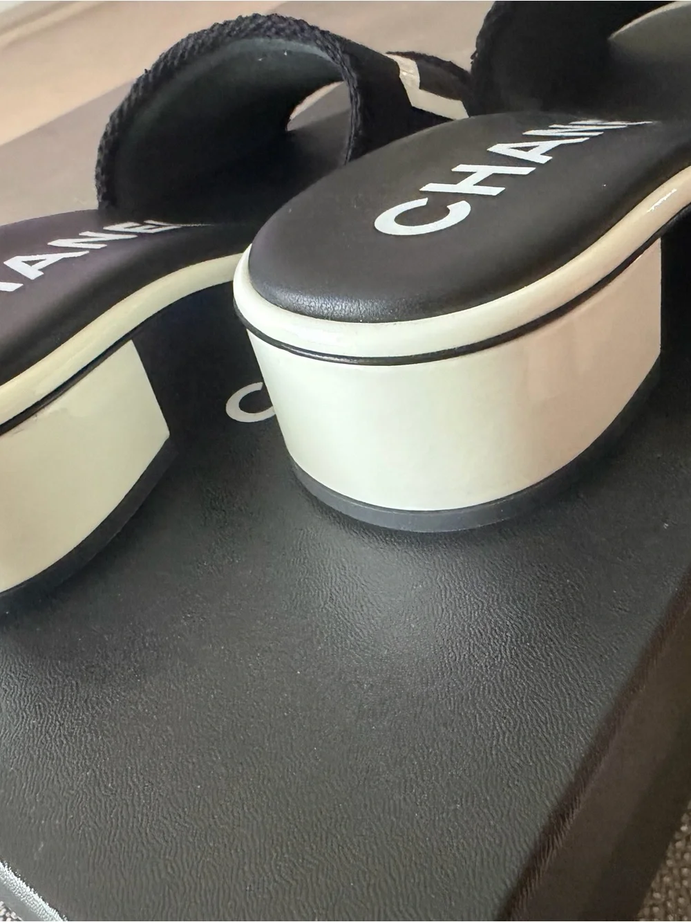 CHANEL slides wide